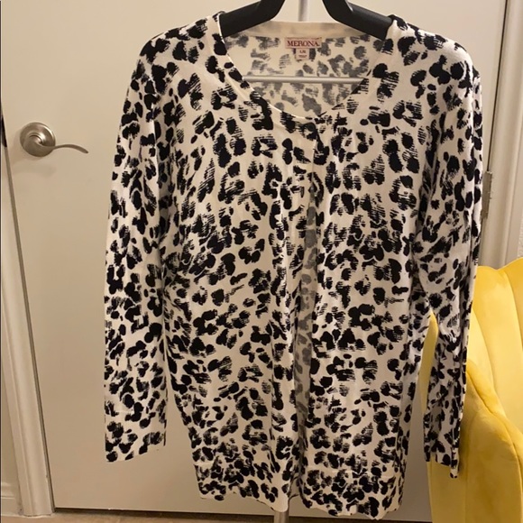 Merona Sweaters - Black and white cardigan sweater